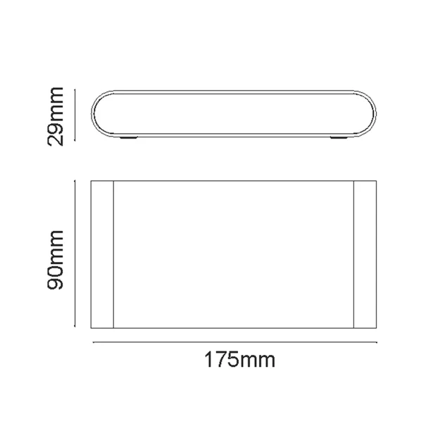 Απλίκα LED Εξωτερικού Χώρου Aca Maida-L LG2632G