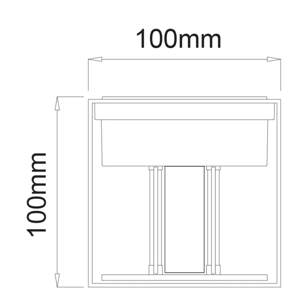 Απλίκα LED Εξωτερικού Χώρου Aca Santur-S LG0559G