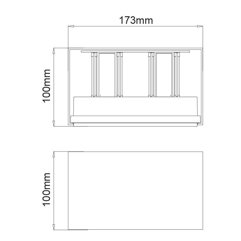 Απλίκα Led Εξωτερικού Χώρου Aca Santur-P Lg0690G Φωτιστικά - Κήπου Up Down Spitishop