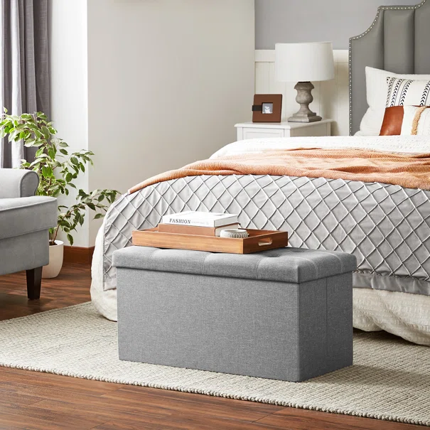 Ταμπουρέ Με Αποθηκευτικό Χώρο (76x38x38) Songmics LSF001G02