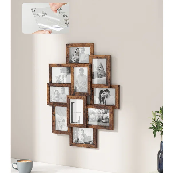 Κορνίζα Τοίχου 10 Θέσεων (49.3x2x60) Songmics RPF020X01