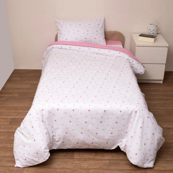 Πάπλωμα Μονό (Σετ 160x240) Viopros Kids Ίκαρος Ροζ