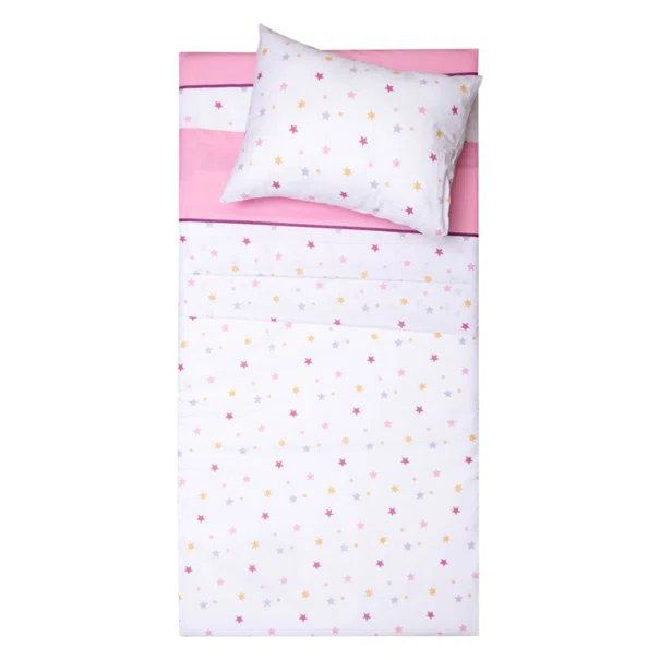 Πάπλωμα Μονό (Σετ 160x240) Viopros Kids Ίκαρος Ροζ