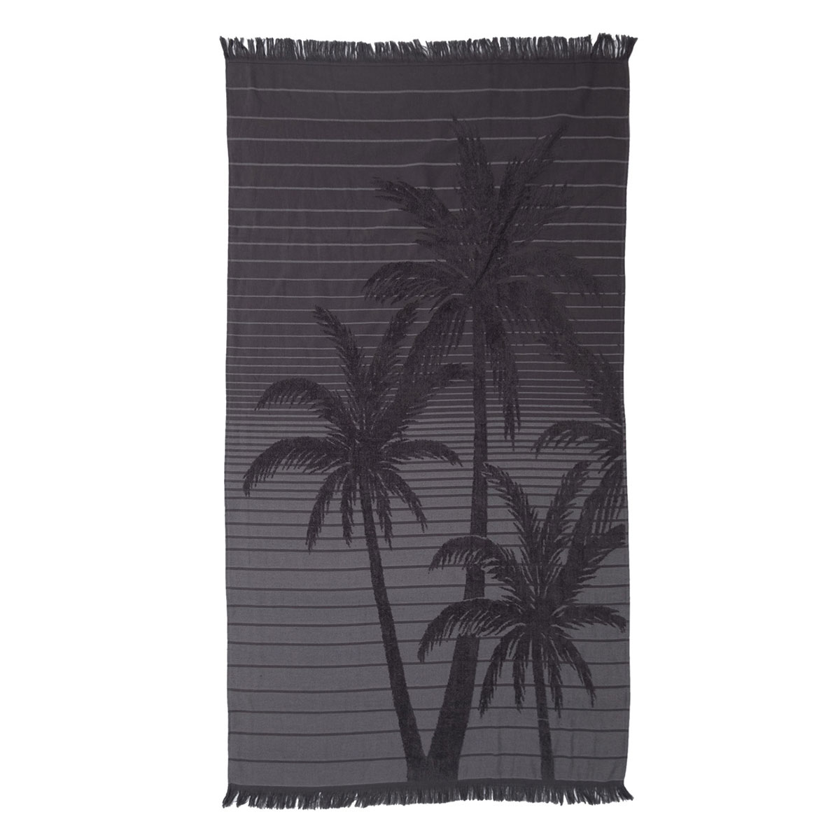 Πετσέτα Θαλάσσης - Παρεό (90x170) Anna Riska Miami Dark Grey