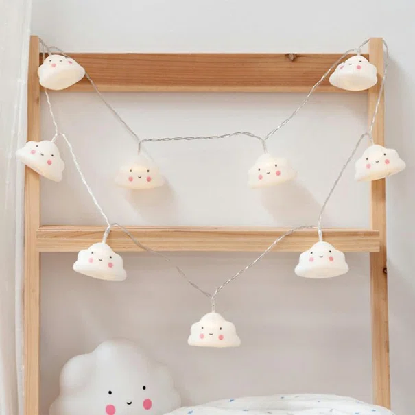 Διακοσμητική Γιρλάντα Με 10 LED Φωτάκια Kiokids Clouds 2800