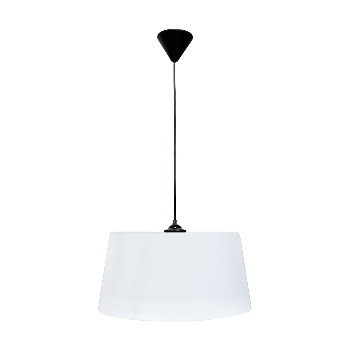 Φωτιστικό Οροφής Μονόφωτο Heronia Drum Black/White 35-0079