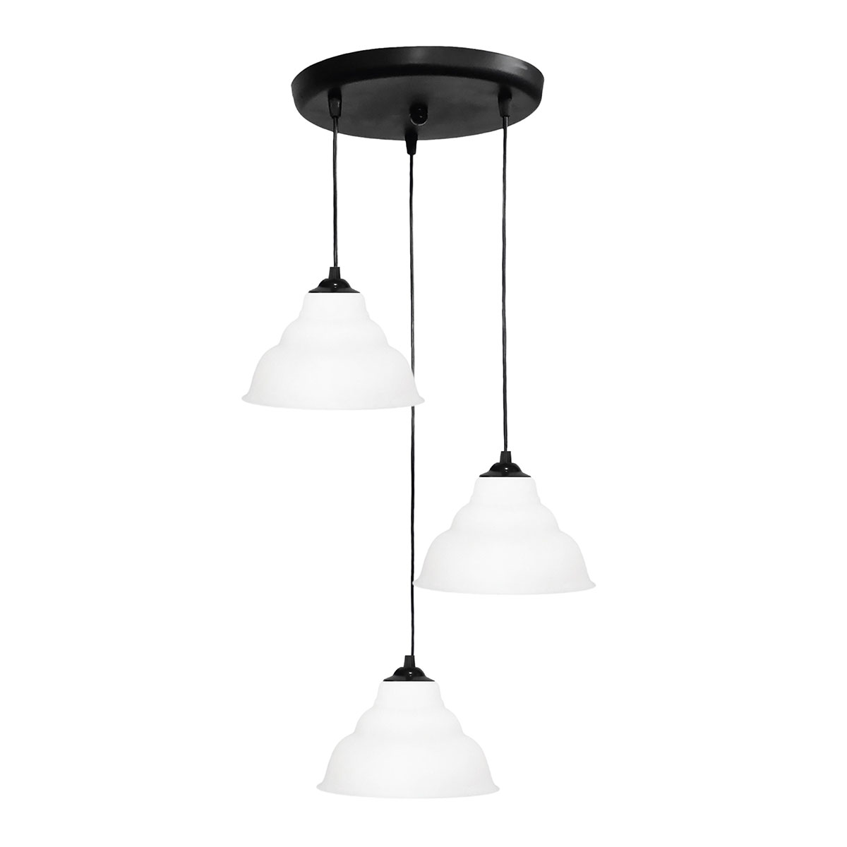 Φωτιστικό Οροφής Τρίφωτο Heronia Public Black/White 35-0064