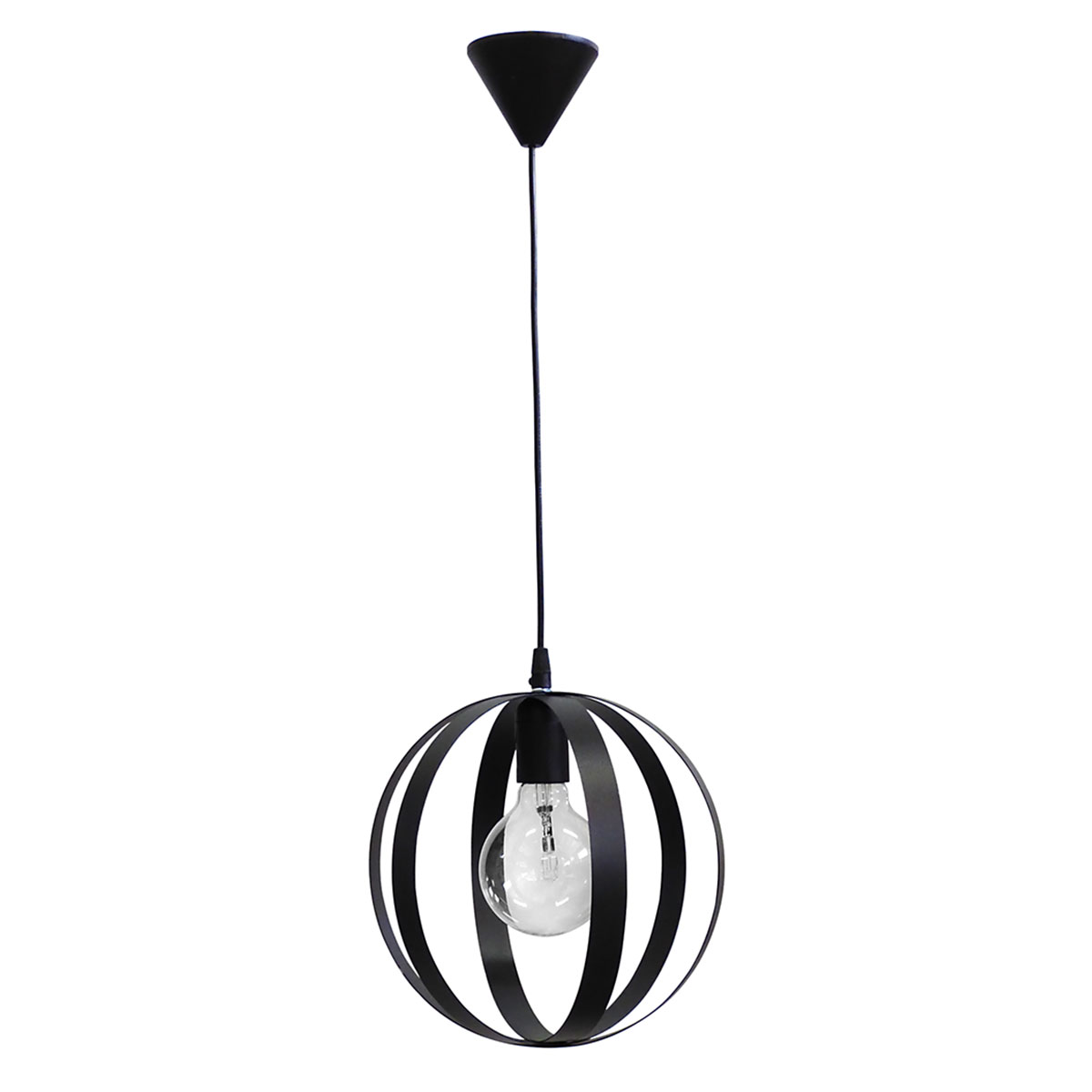 Φωτιστικό Οροφής Μονόφωτο Heronia Lama Black 34-0068