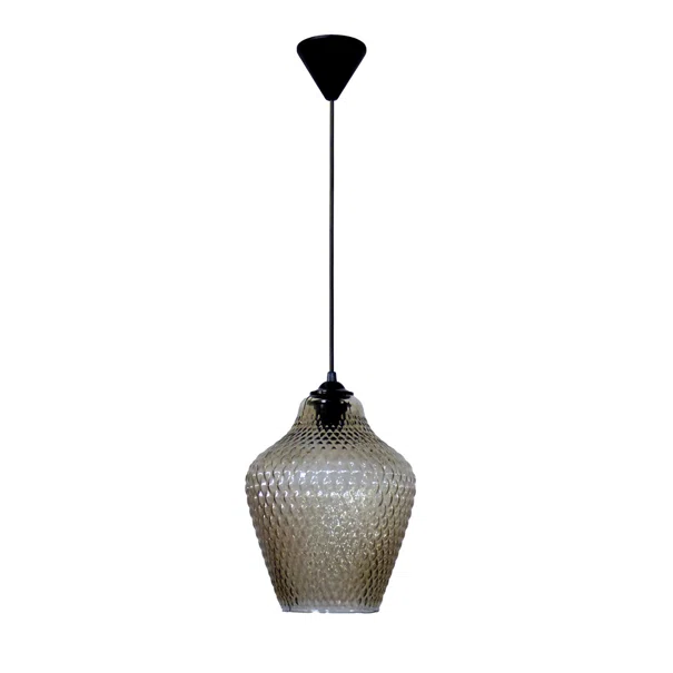 Φωτιστικό Οροφής Μονόφωτο Heronia Pine Fume 02-0434