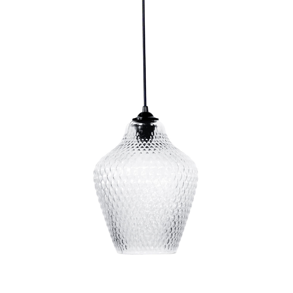 Φωτιστικό Οροφής Μονόφωτο Heronia Pine Transparante 02-0435 Φωτιστικά Κρεμαστά Spitishop