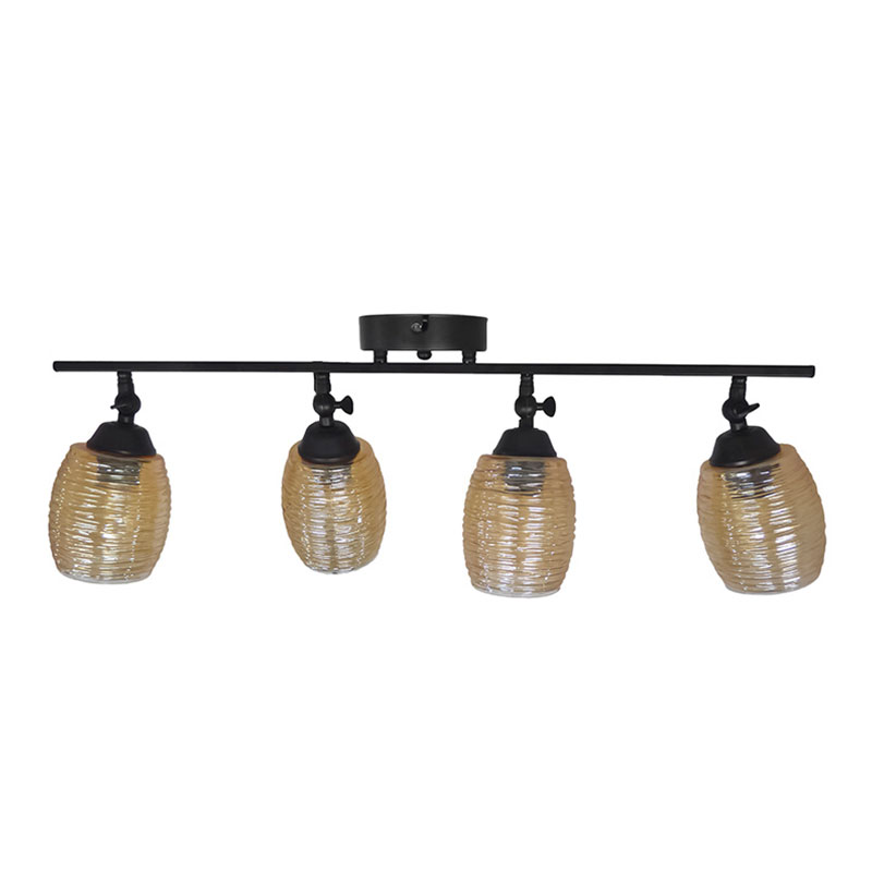 Σποτ Πολύφωτο Heronia Barrel Black/Meli 01-0394