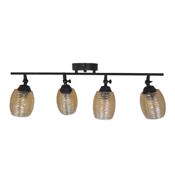 Σποτ Πολύφωτο Heronia Barrel Black/Meli 01-0394