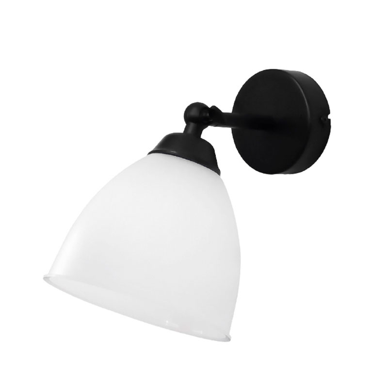 Απλίκα Τοίχου Heronia Ovo Black/White 34-0356