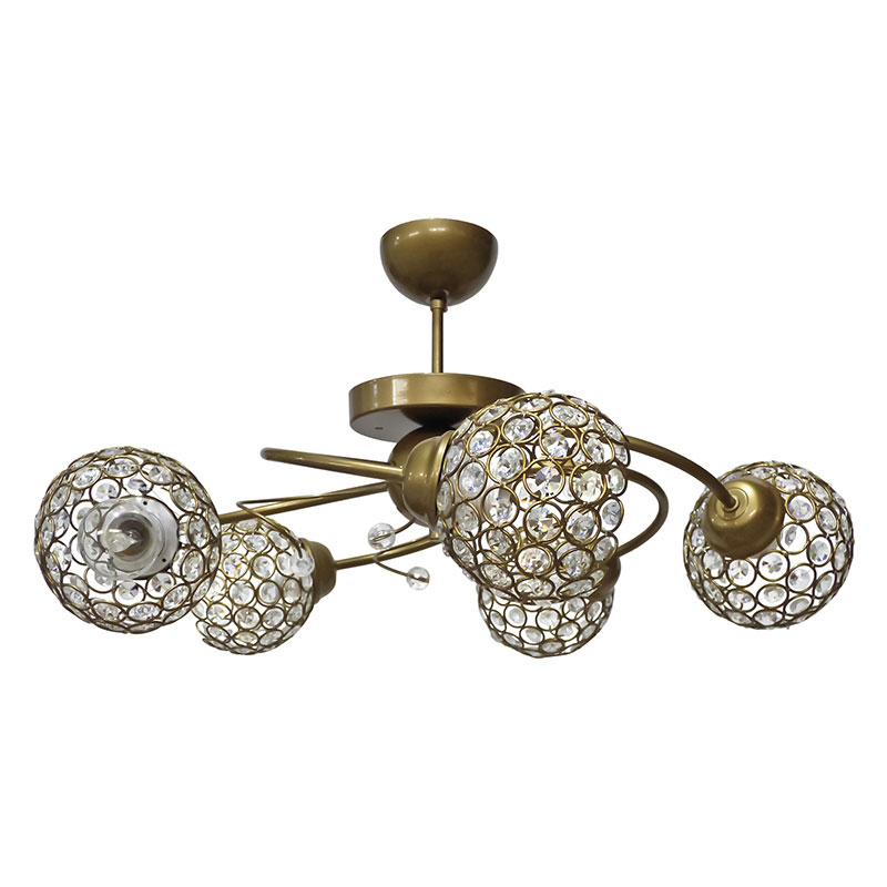 Φωτιστικό Οροφής Πολύφωτο Heronia Chris Bronze 01-0361
