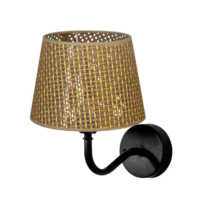 Απλίκα Τοίχου Heronia Ψάθα Black 14-0358