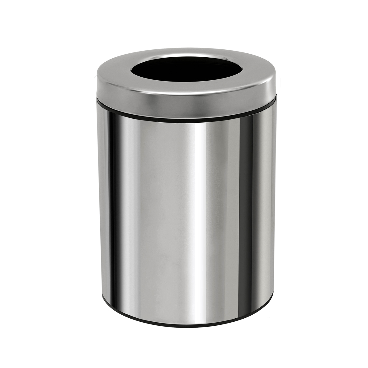 Καλάθι Απορριμμάτων (Φ21x28) Pam & Co 5lt 2128 Inox