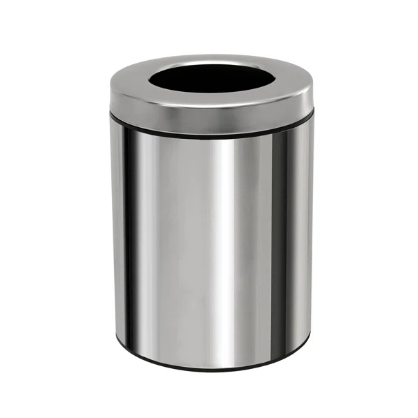Καλάθι Απορριμμάτων (Φ21x28) Pam & Co 5lt 2128 Inox