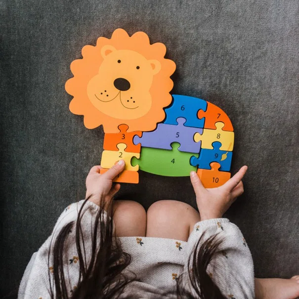 Ξύλινο Παζλ Με 11 Κομμάτια Orange Tree Toys Lion 60-05599