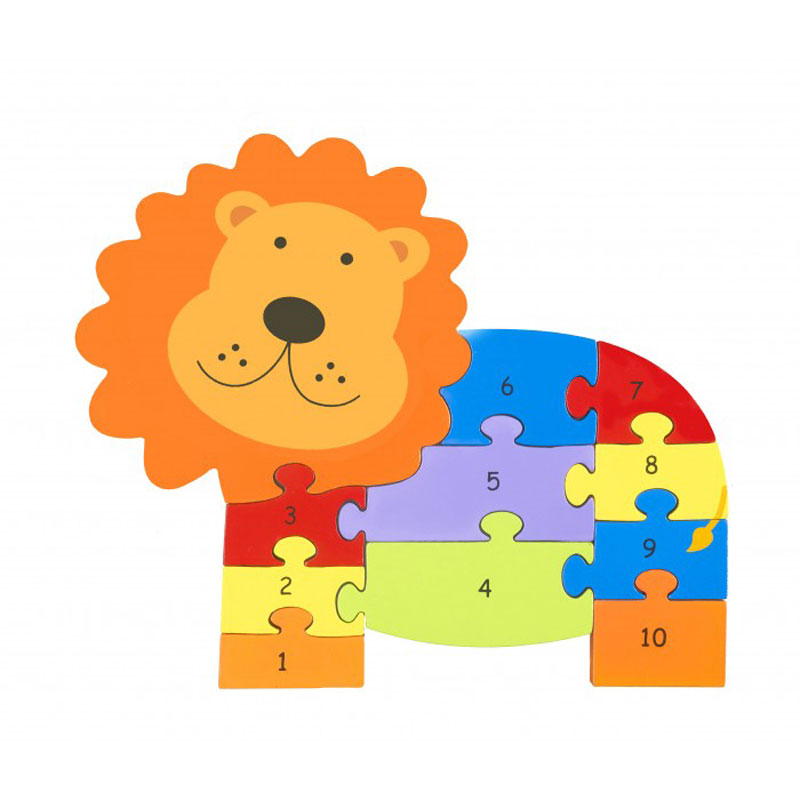 Ξύλινο Παζλ με 11 Κομμάτια Orange Tree Toys Lion 60-05599 Παιχνίδια Βρεφικά για Μωρά 12 - 18 Μηνών Spitishop