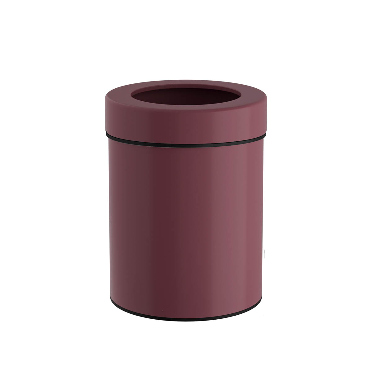 Καλάθι Απορριμμάτων (Φ21x28) Pam & Co 5lt 2128 Bordeaux Matt