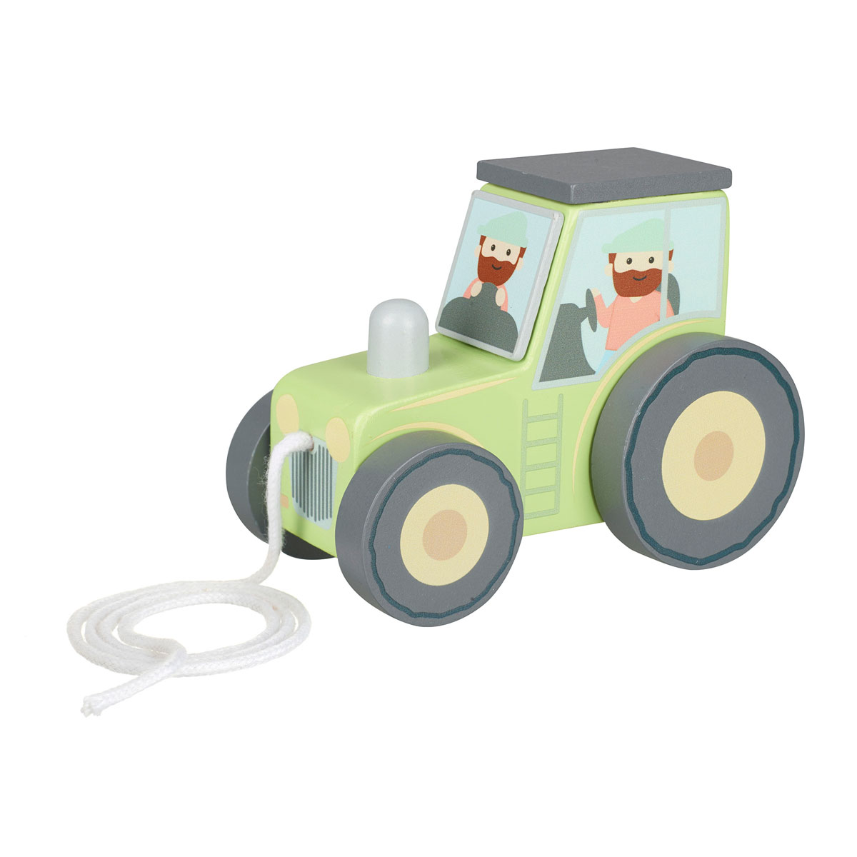 Ξύλινο Παιχνίδι Τρεχαλίτσα Orange Tree Toys Tractor Farmyard 60-09870 Παιχνίδια Βρεφικά για Μωρά 12 - 18 Μηνών Spitishop