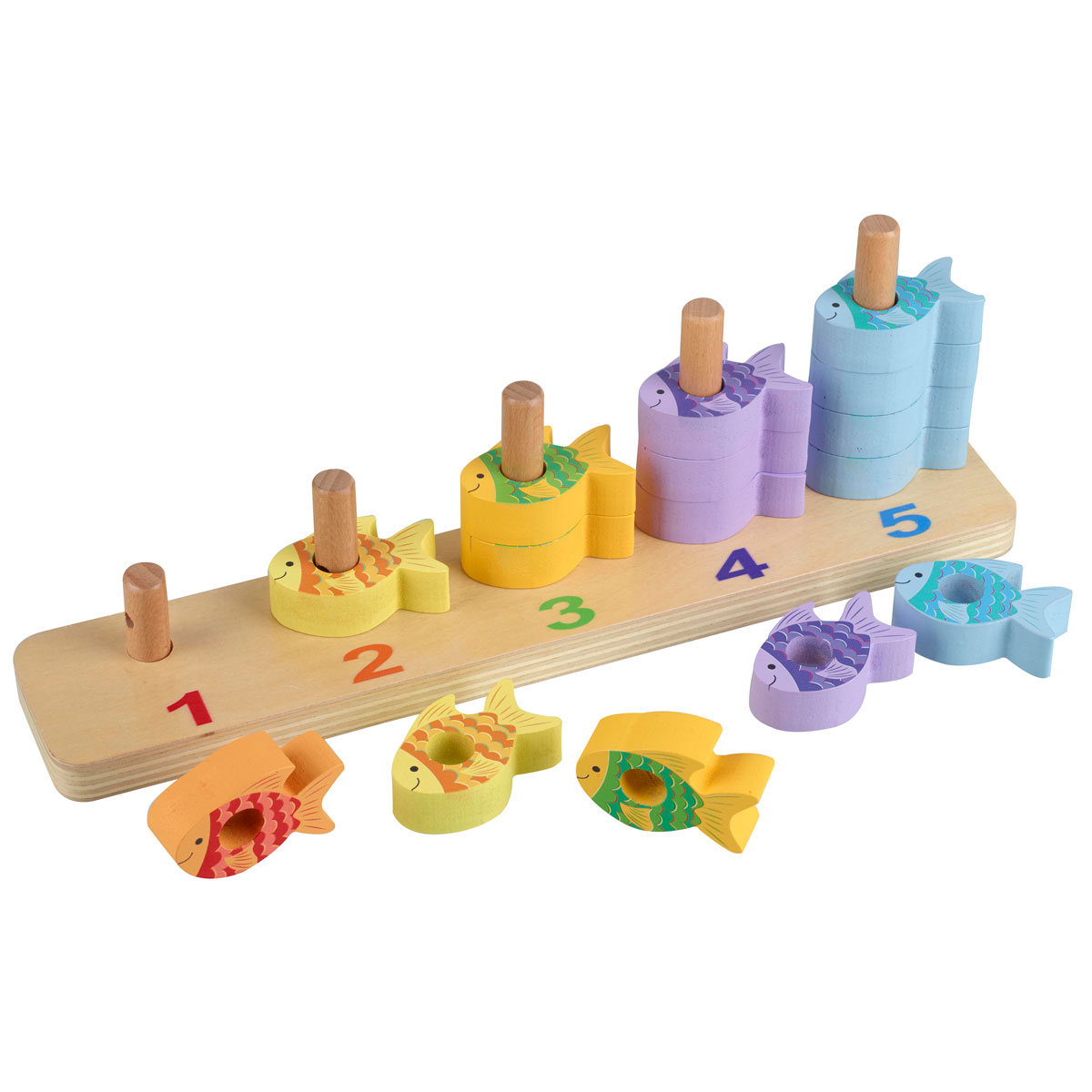 Ξύλινο Παιχνίδι Στοίβαξης (Σετ 15Τμχ) Orange Tree Toys Sea Life 60-12974 Παιχνίδια Βρεφικά για Μωρά 12 - 18 Μηνών Spitishop