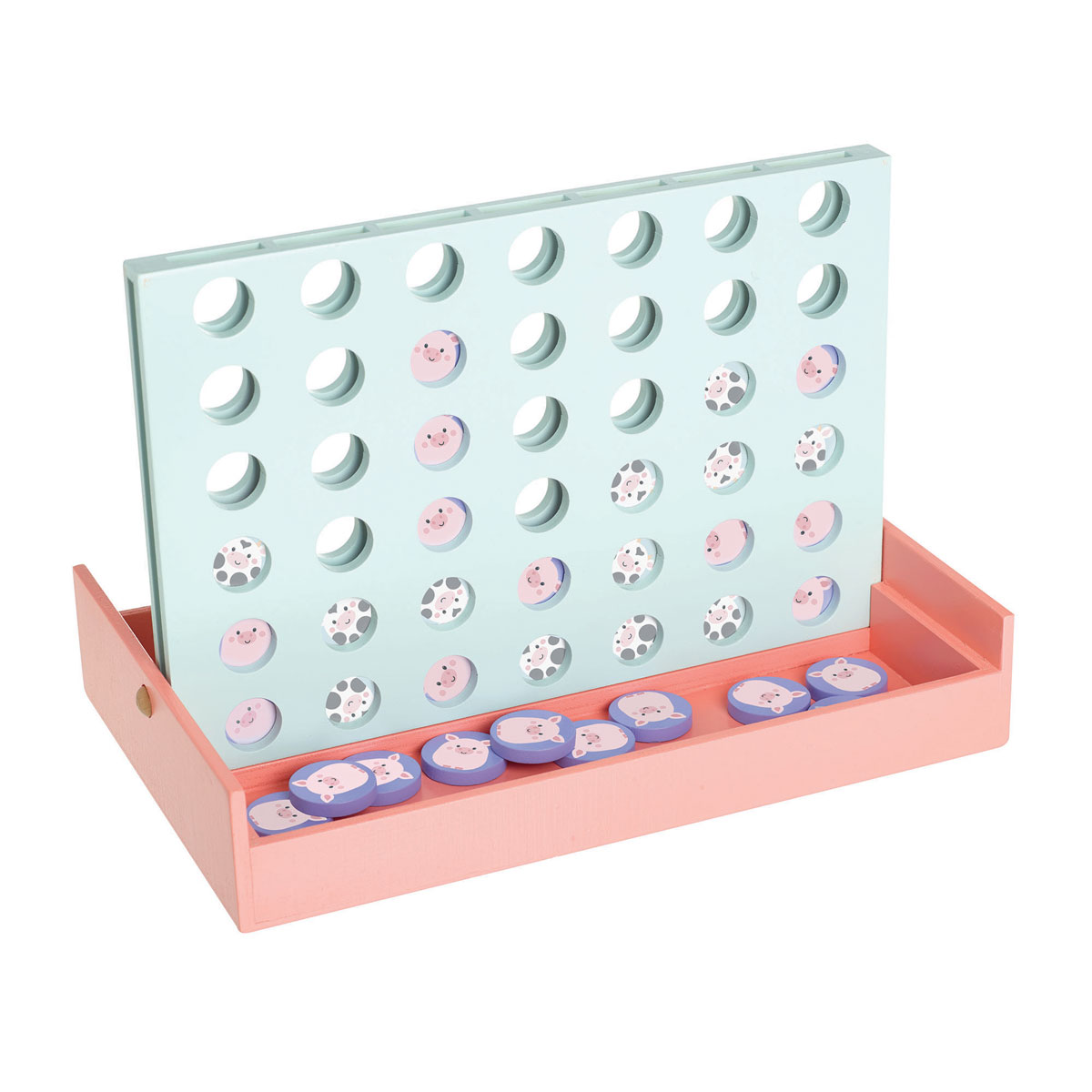 Ξύλινο Επιτραπέζιο Παιχνίδι Orange Tree Toys 4 Στην Σειρά 60-26672
