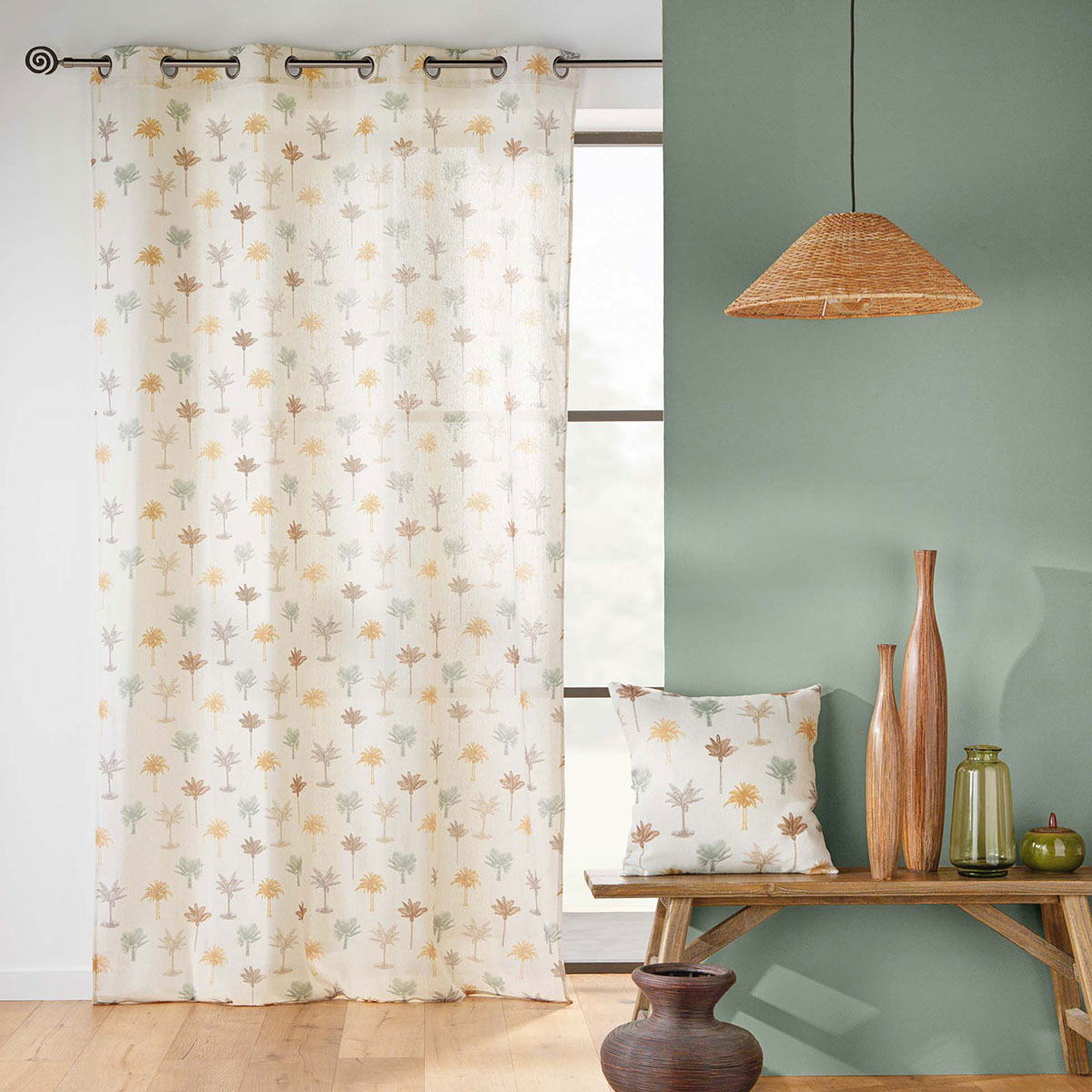 Διακοσμητικό Μαξιλάρι (45X45) L-C Palmelia 1612871 Λευκά Είδη Σαλονιού Μαξιλάρια Διακοσμητικά Τετράγωνα Spitishop