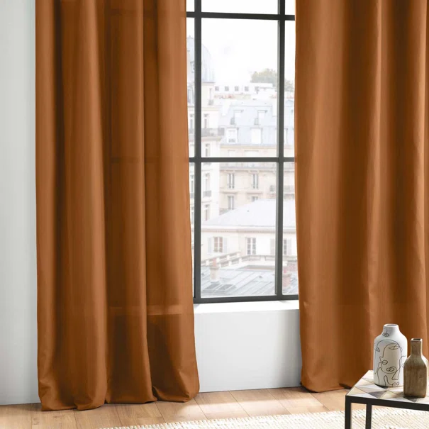 Κουρτίνα (140x260) Με Τρουκς L-C Absolu Camel Brown 1612586
