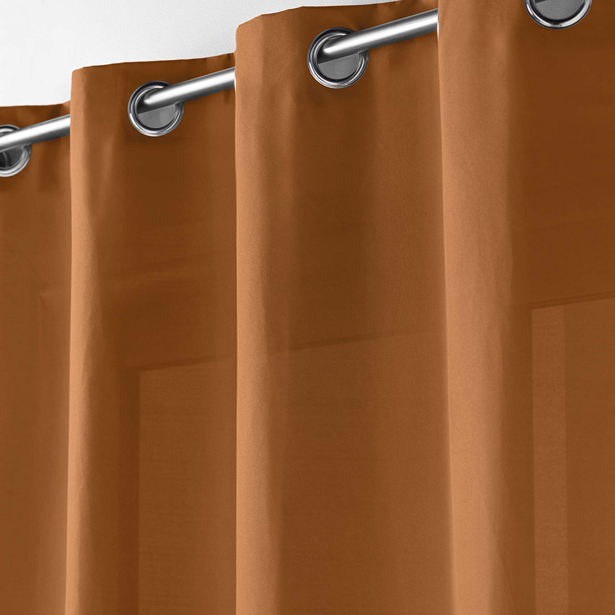 Κουρτίνα (140X260) με Τρουκς L-C Absolu Camel Brown 1612586 Κουρτίνες Κρεβατοκάμαρας Spitishop