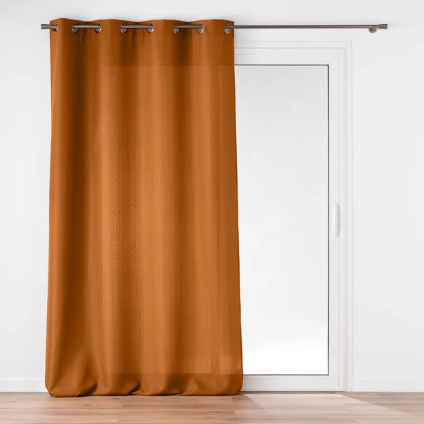 Κουρτίνα (140x260) Με Τρουκς L-C Soline Camel Brown 1612682