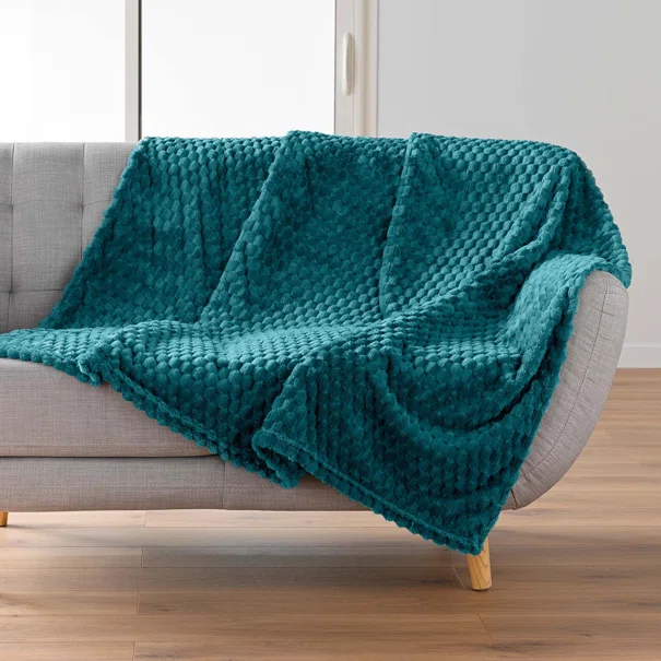 Κουβέρτα Καναπέ Fleece (125x150) L-C Mini Frosty Blue 1612813