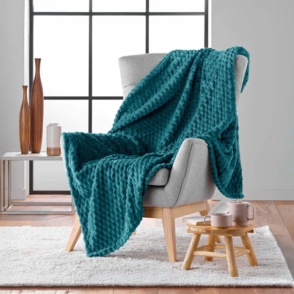 Κουβέρτα Καναπέ Fleece (125x150) L-C Mini Frosty Blue 1612813