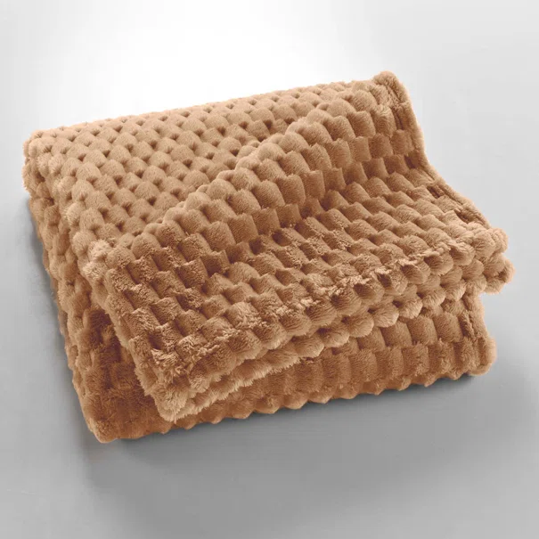 Κουβέρτα Καναπέ Fleece (125x150) L-C Mini Frosty Camel 1612816