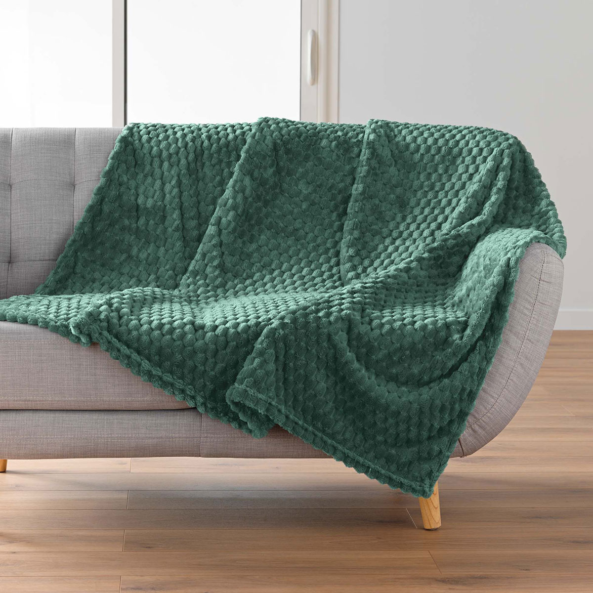 Κουβέρτα Καναπέ Fleece (125x150) L-C Mini Frosty Cedre 1612818