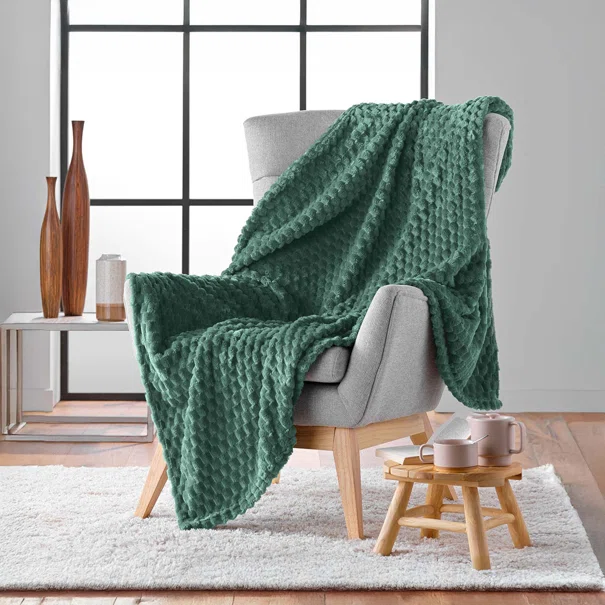 Κουβέρτα Καναπέ Fleece (125x150) L-C Mini Frosty Cedre 1612818