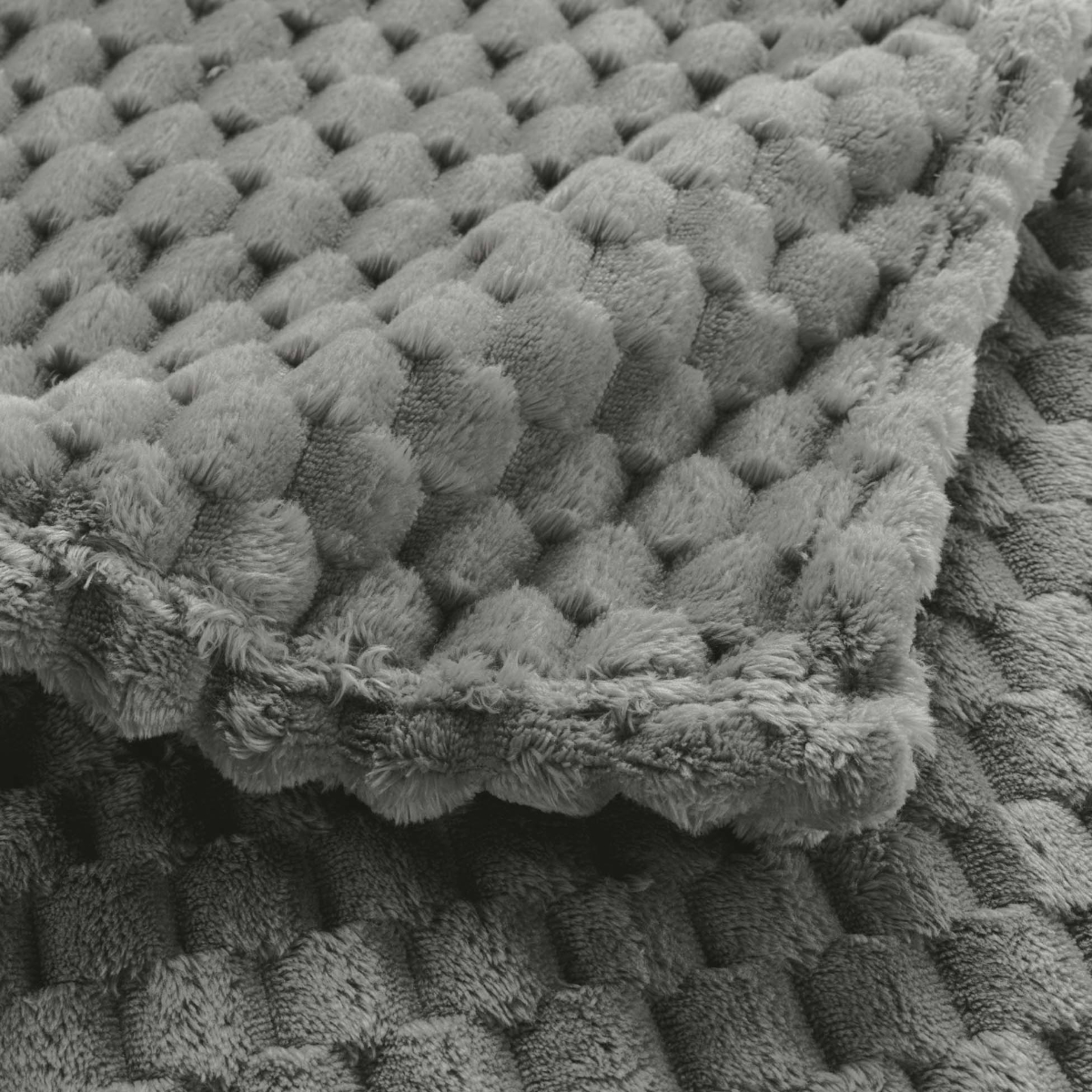 Κουβέρτα Καναπέ Fleece (125X150) L-C Mini Frosty Gris 1612811 Λευκά Είδη Σαλονιού Κουβέρτες Spitishop