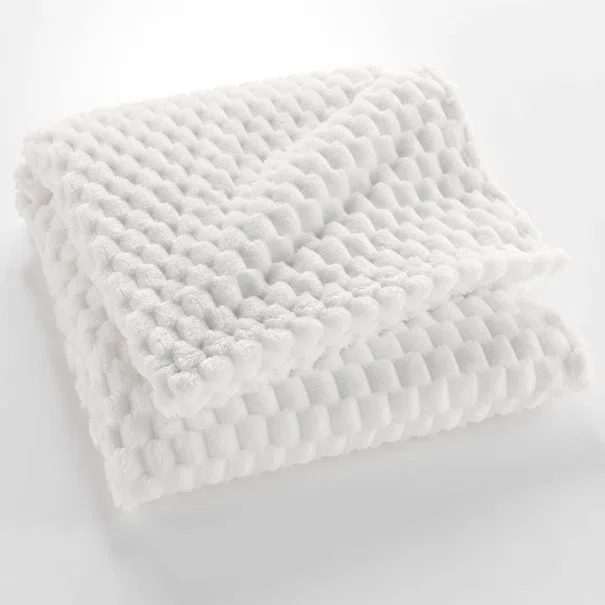 Κουβέρτα Καναπέ Fleece (125x150) L-C Mini Frosty Naturel 1612814