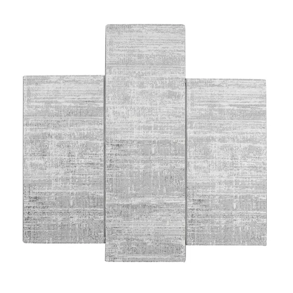 Χαλιά Κρεβατοκάμαρας (Σετ 3τμχ) Polcarpet Monaco Moma HL 436 Grey