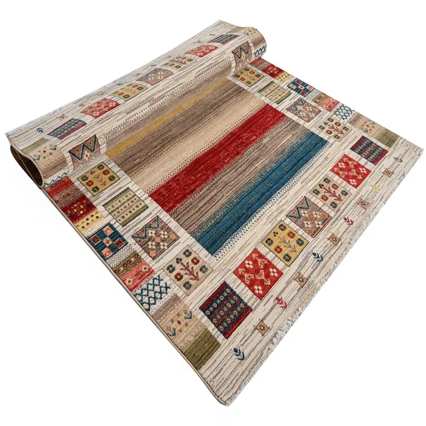 Χαλί (200x290) Polcarpet Kazak Oriental 800 Beige/Bordo