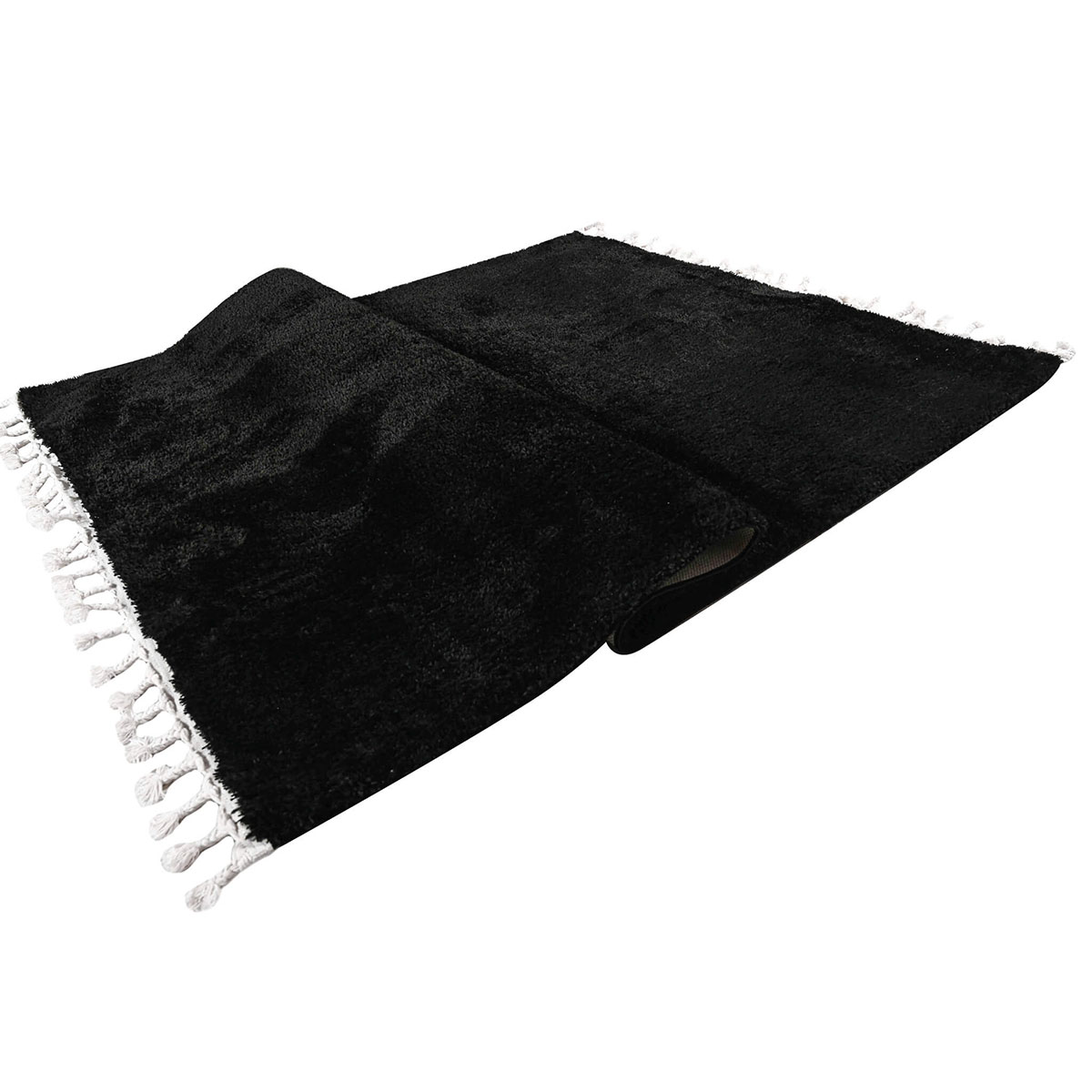 Χαλιά Κρεβατοκάμαρας (Σετ 3τμχ) Polcarpet Silky Shaggy Black