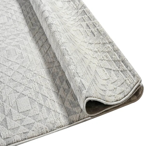 Χαλιά Κρεβατοκάμαρας (Σετ 3τμχ) Polcarpet Vera 265 Ivory/Grey