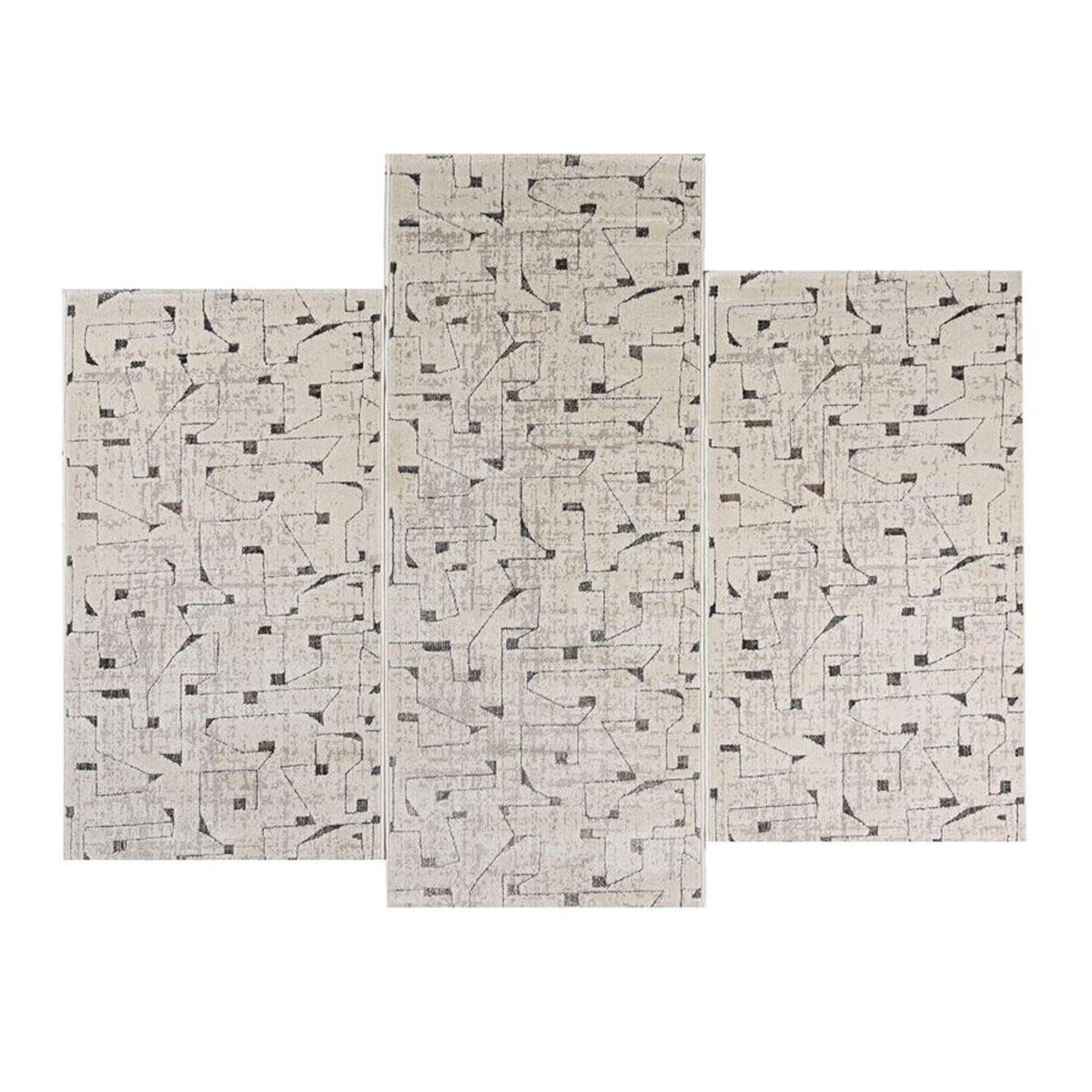 Χαλιά Κρεβατοκάμαρας (Σετ 3τμχ) Polcarpet Giza Cairo 28002 Beige