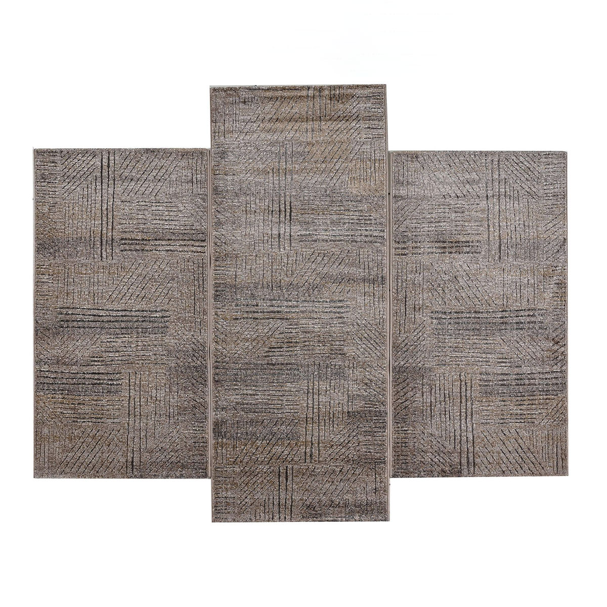Χαλιά Κρεβατοκάμαρας (Σετ 3τμχ) Polcarpet Giza Cairo 44002 Brown