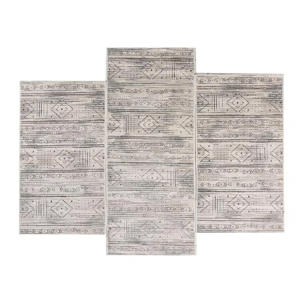 Χαλιά Κρεβατοκάμαρας (Σετ 3τμχ) Polcarpet Giza Cairo 54016 Beige