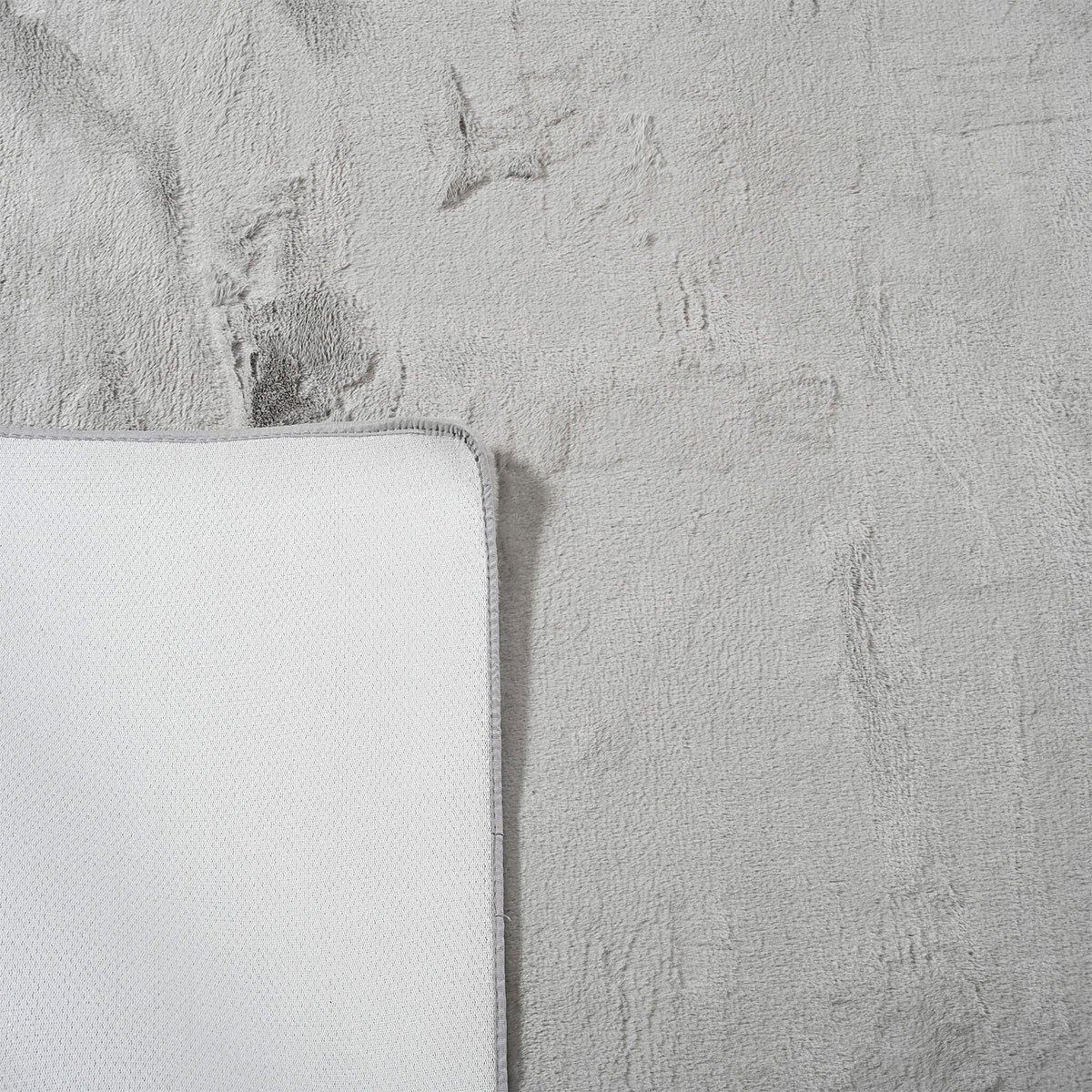 Χαλί Γούνινο (190X275) Polcarpet Rabbit Fur Foam Grey Χαλιά Σαλονιού Χειμερινά Μονόχρωμα Spitishop