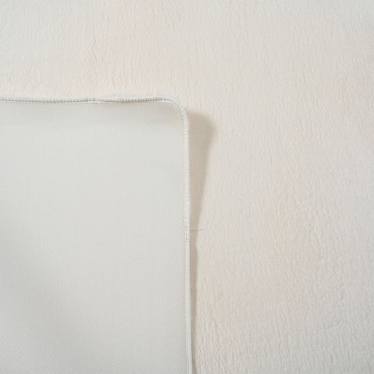Χαλί Γούνινο (190X275) Polcarpet Rabbit Fur Foam White Χαλιά Σαλονιού Χειμερινά Μονόχρωμα Spitishop