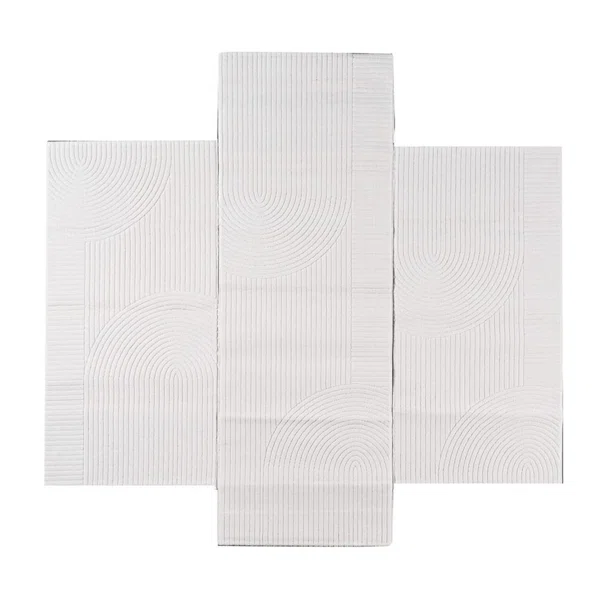 Χαλιά Κρεβατοκάμαρας (Σετ 3τμχ) Pierre Cardin Loft 16 White