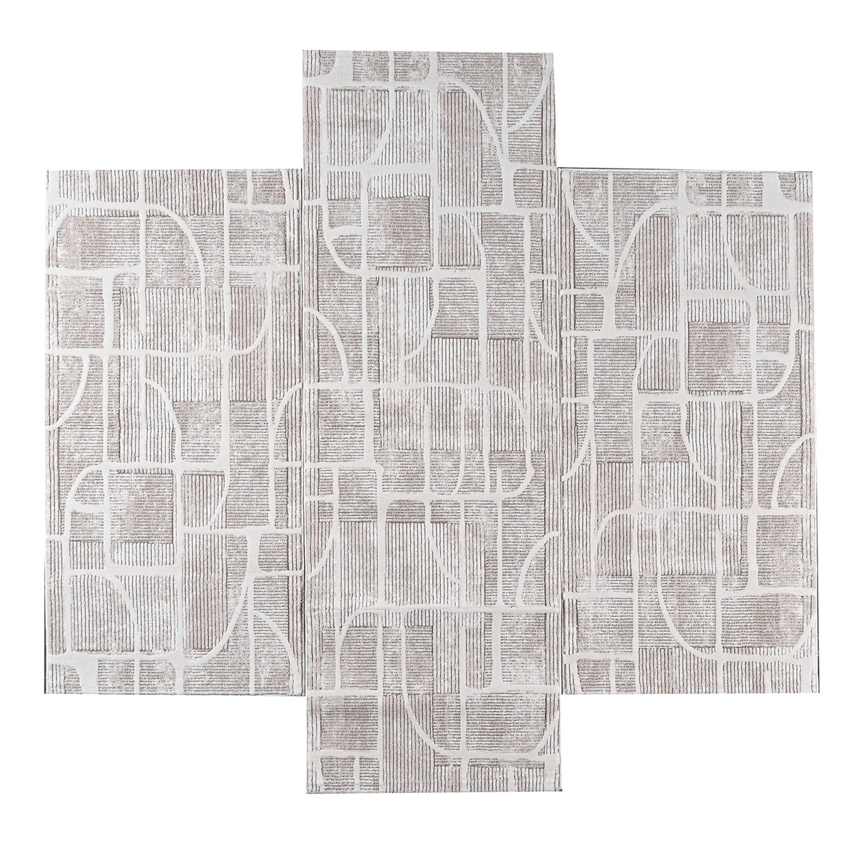 Χαλιά Κρεβατοκάμαρας (Σετ 3τμχ) Pierre Cardin Loft 23 Beige