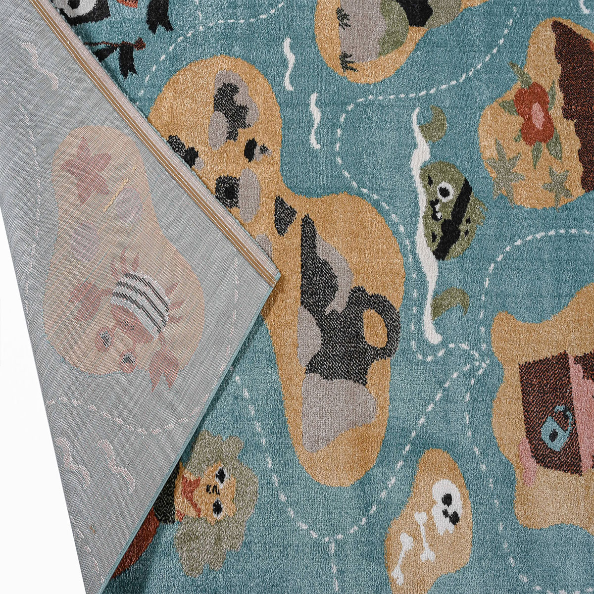 Παιδικό Χαλί (160X230) Polcarpet Carousel Dream Pirates Blue Χαλιά Παιδικά για Αγόρια Spitishop
